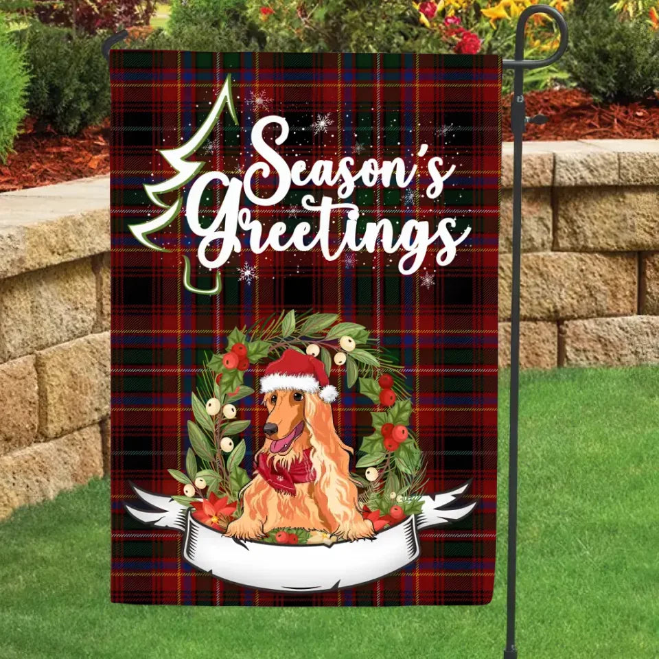 Season's Greetings - Personalized Custom Flag - Flag - Gift for Family - FG031