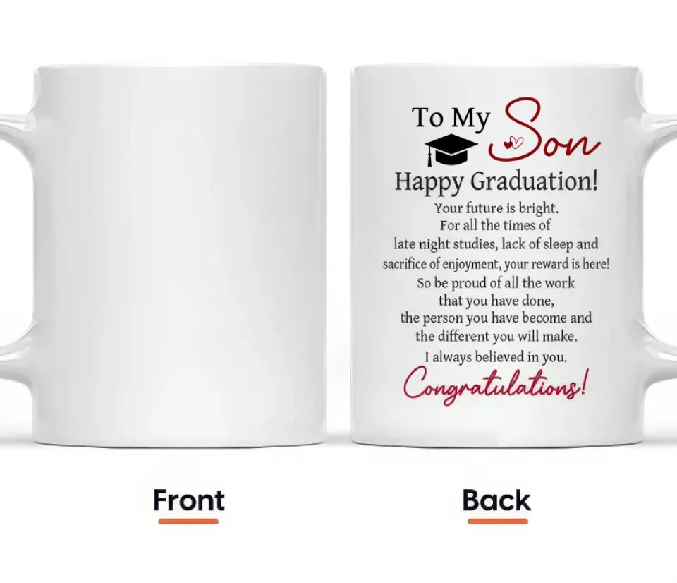 Happy Graduation Your Future Is Bright - Personalized Photo Mug - Mug - Gift for Family - MG020