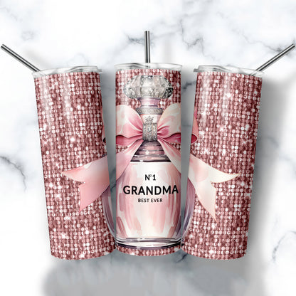 Best Grandma Ever Mother's Day Gift, Grandma Tumbler - Tumbler - Gift for Family - TL026