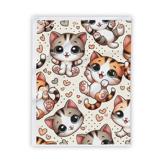 Fleece Blanket I Kitten Blanket I Cute kitten I Soft Kitten kids throw I Kids cartoon blanket I Cute kitten throw I Comfy kids blanket - Blanket - Gift for Family - BL006