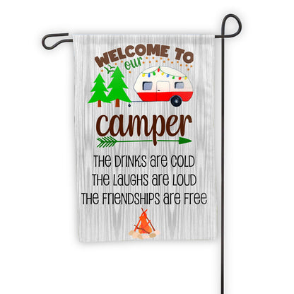 Camper Garden Flag, Camping Garden Flag, Camper , RV Yard Flag , Rv Life Yard Flag, Funny Flag - Flag - Gift for Family - FG024