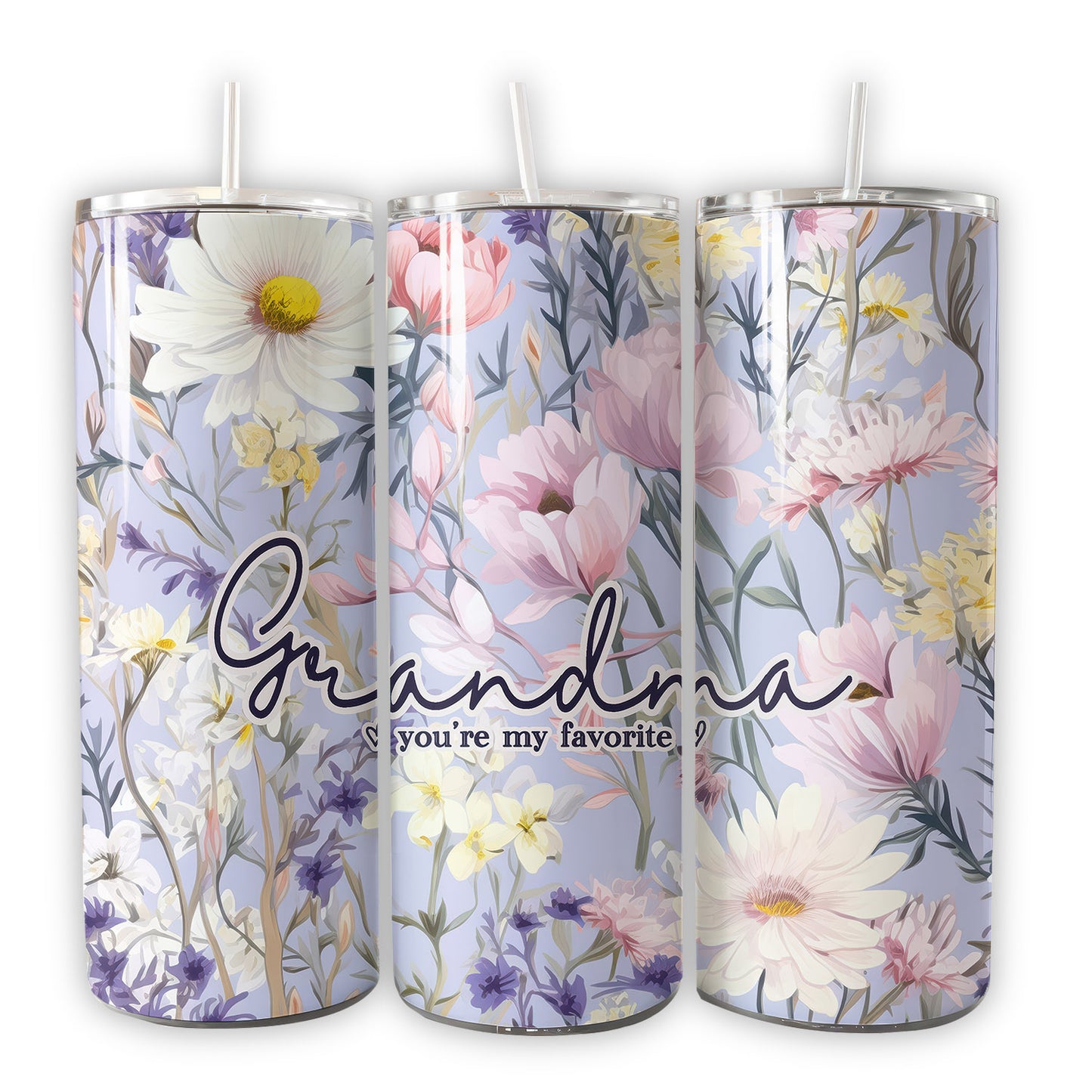 Grandma Tumbler, Grandma Mother's Day Gift Grams Lilac Flower, Grammy Tumbler - Tumbler - Gift for Family - TL028