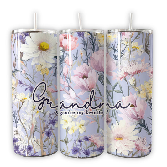 Grandma Tumbler, Grandma Mother's Day Gift Grams Lilac Flower, Grammy Tumbler - Tumbler - Gift for Family - TL028