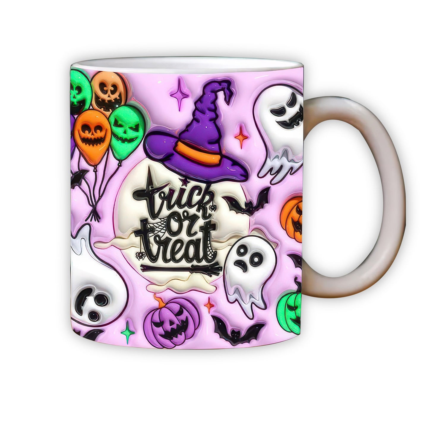 Halloween 3D Mug, 3D Halloween Inflated Mug, Halloween 3D Inflated Mug, Halloween 3D Coffee Mug - Gift for Family - MG001