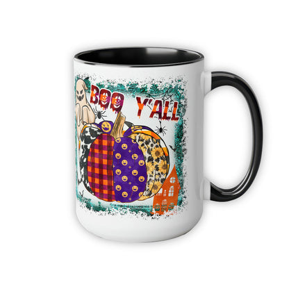 Boo Y'all Mugs,Halloween Mug 11oz & 15oz - Mug - Gift for Family - MG009