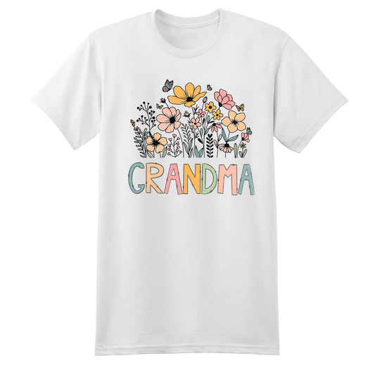 Wildflower Grandma Shirt, Happy Mothers Day Shirt, Flowered Grandma Shirt, Grandma Sweatshirt, Mothers Day Sweatshirt, Gift For Grandma - Sweatshirt - Gift for Family - TS052